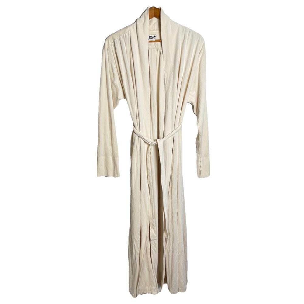 Vintage 1960s Christian Dior Miss Dior Long Ivory Robe Size Medium ILGWU